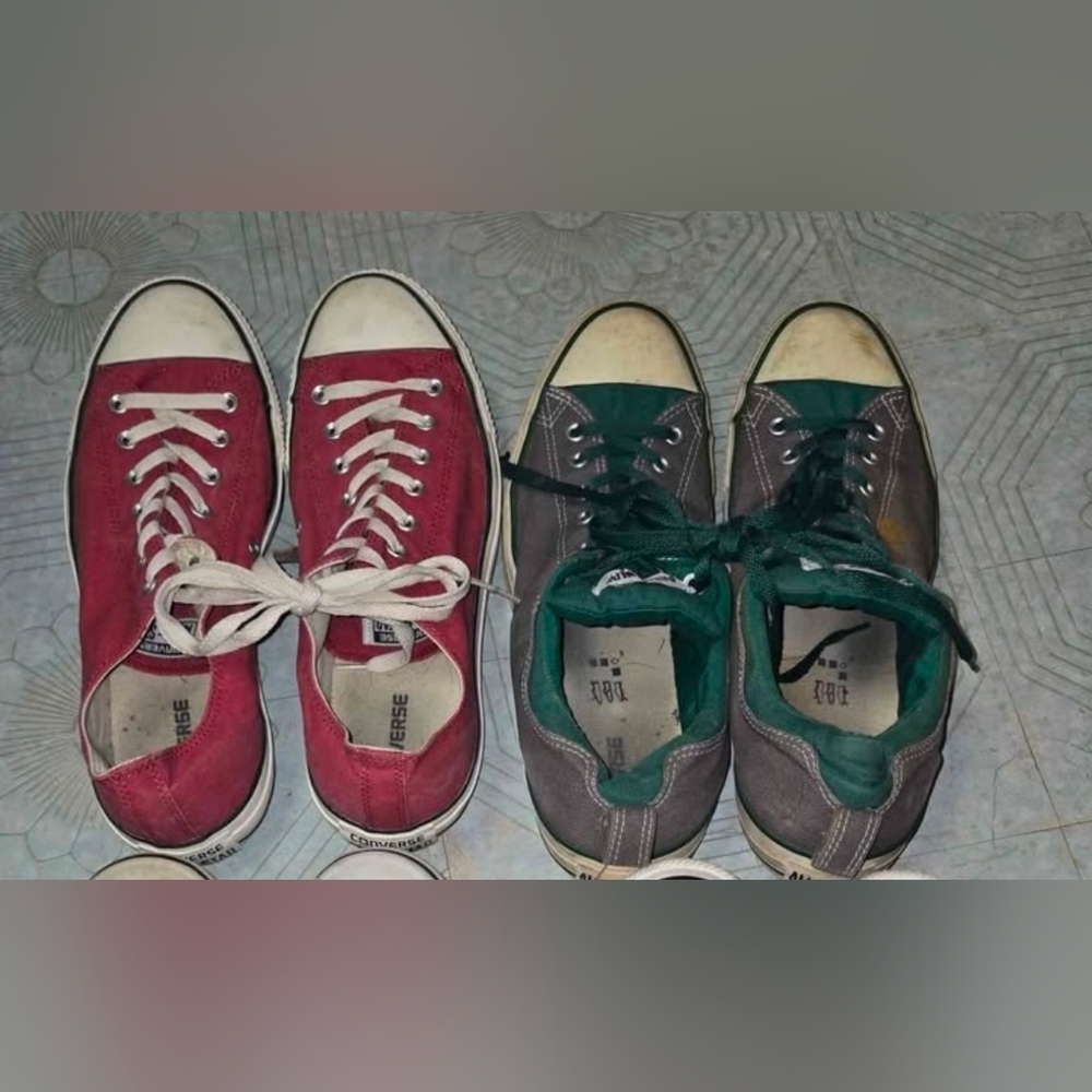 Converse Men's Sneakers, Gray And Olive